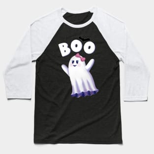 Ghost Girl says Boo Baseball T-Shirt
